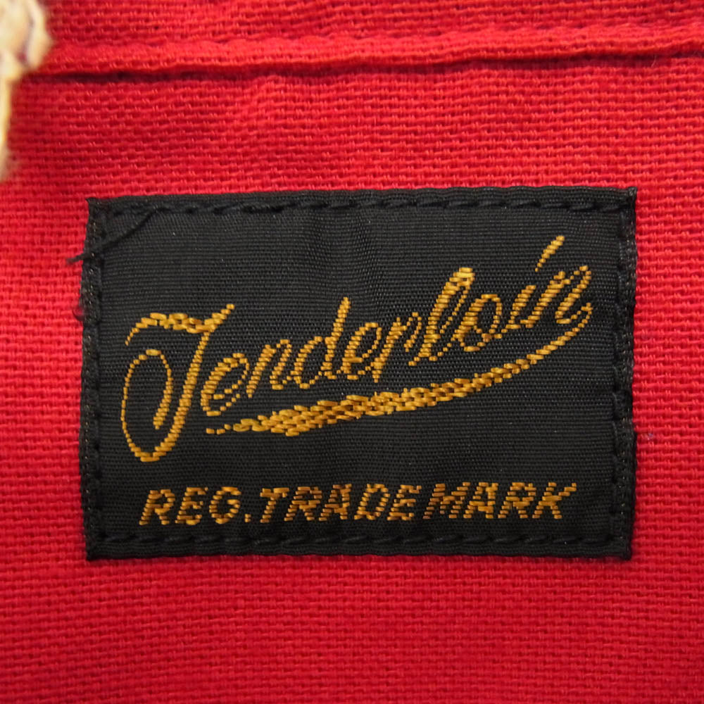 TENDERLOIN テンダーロイン T-BOWLS SHT SHORT チェーン刺繍ロゴ 半袖 オープンカラー ボーリングシャツ レッド系 M【中古】