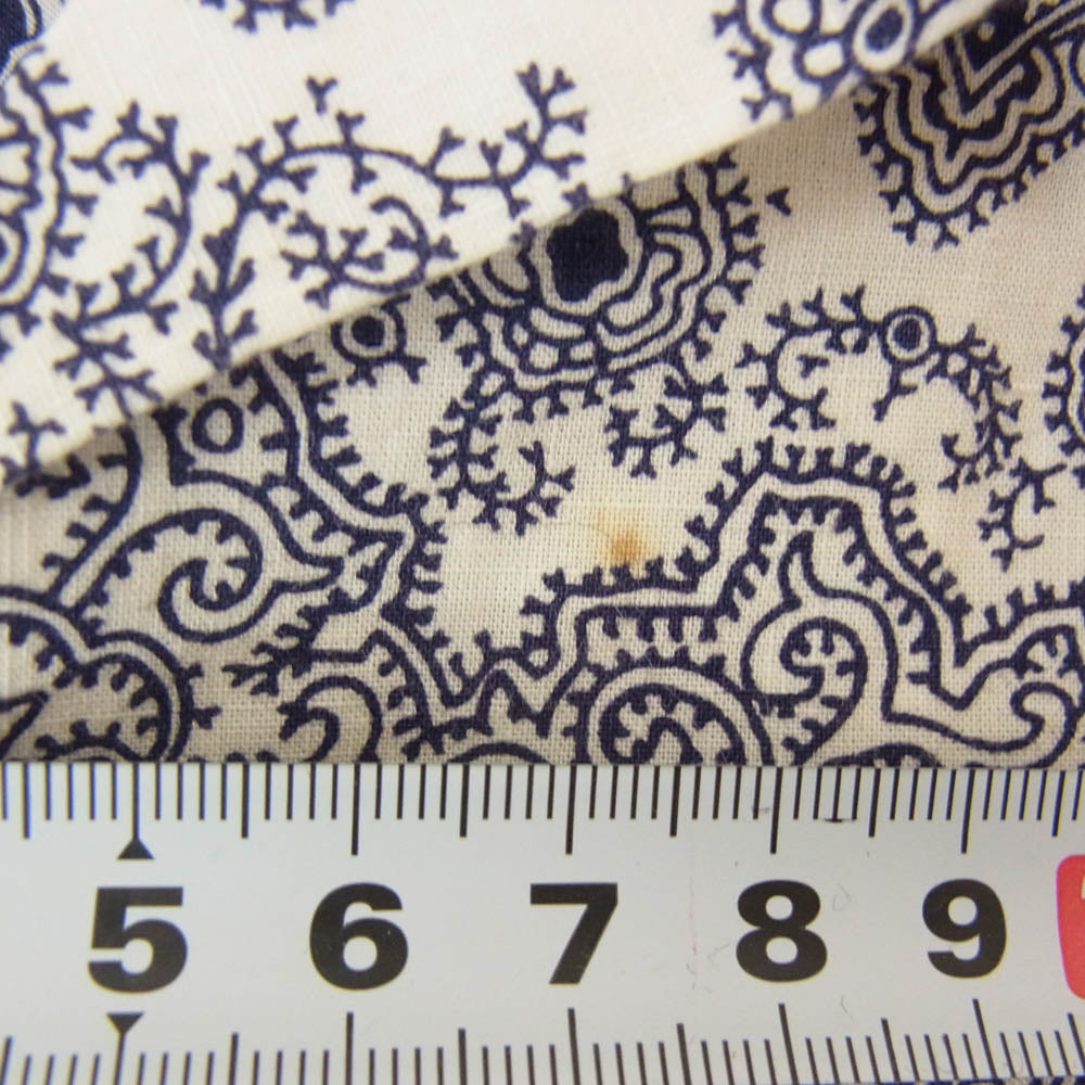 TENDERLOIN テンダーロイン T-PAISLEY SHT ペイズリー柄 半袖 オープンカラーシャツ NAVY ネイビー系 M【中古】