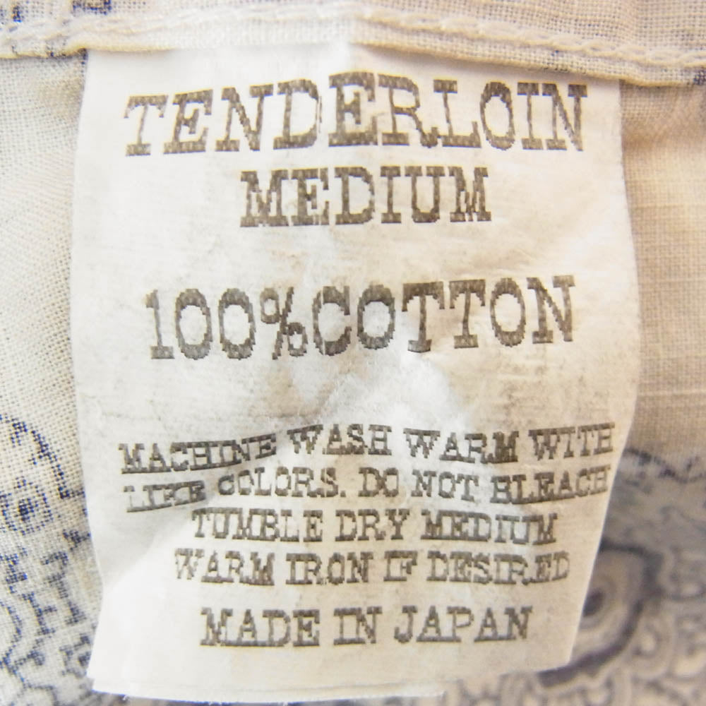 TENDERLOIN テンダーロイン T-PAISLEY SHT ペイズリー柄 半袖 オープン