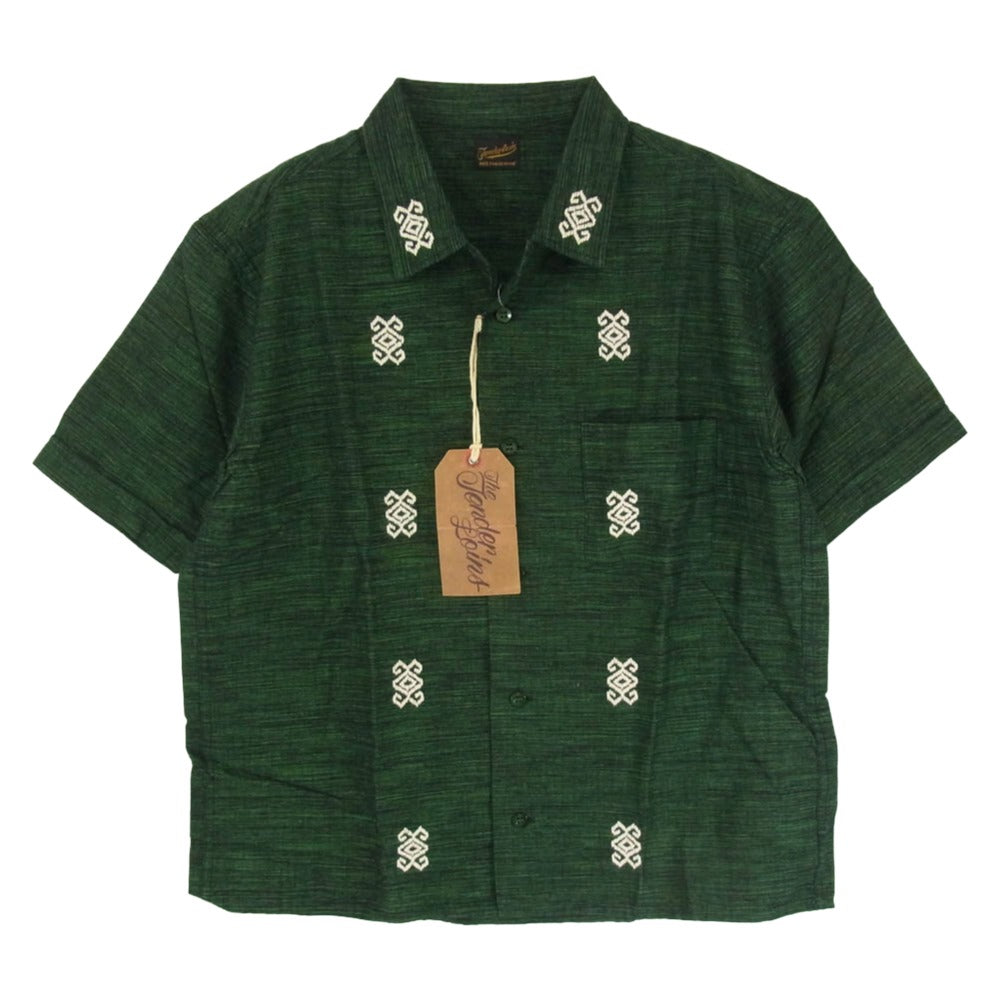 TENDERLOIN テンダーロイン T-BAJA SHT S/S バハ 半袖 オープンカラー シャツ グリーン系 M【中古】