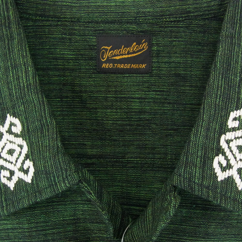 TENDERLOIN テンダーロイン T-BAJA SHT S/S バハ 半袖 オープンカラー シャツ グリーン系 M【中古】