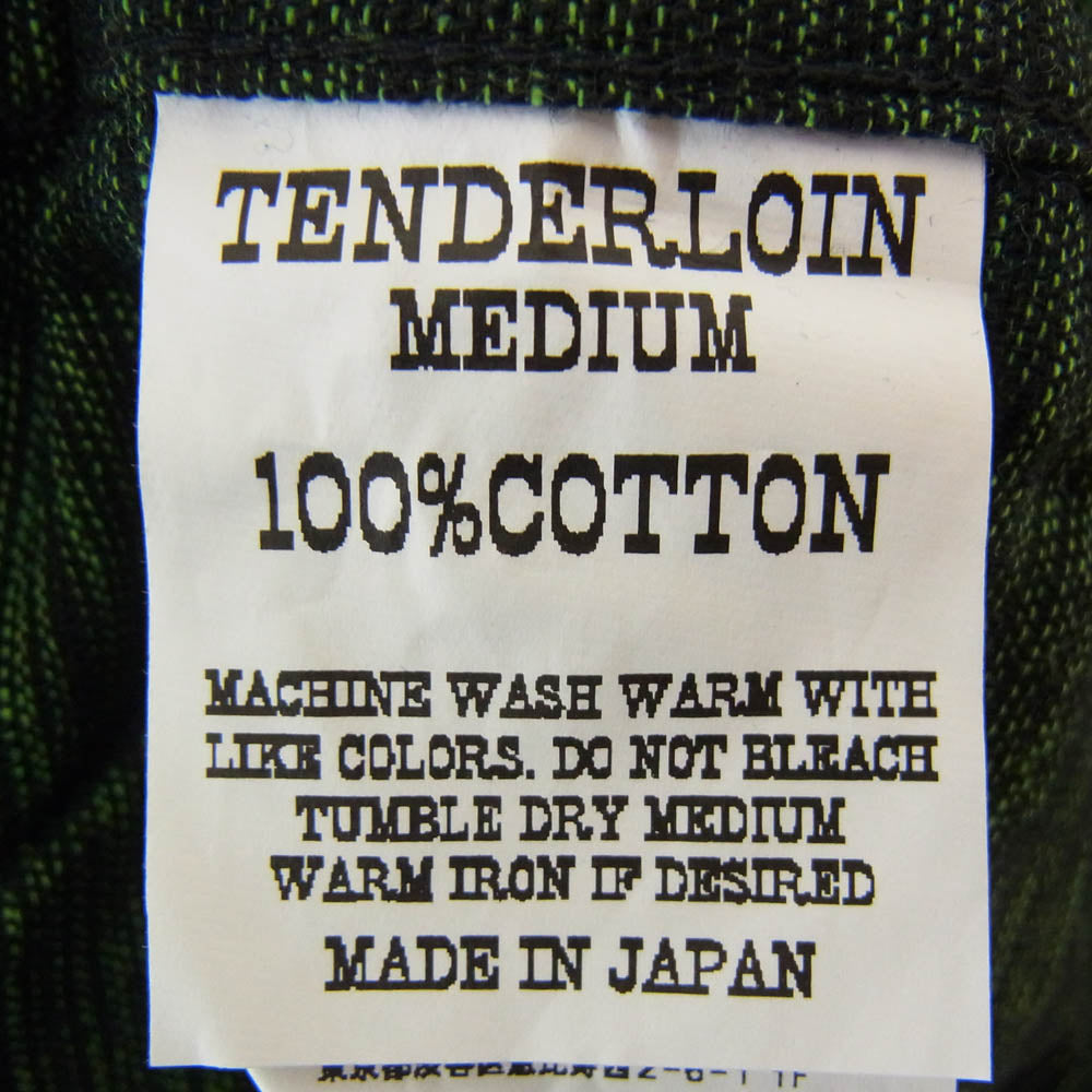 TENDERLOIN テンダーロイン T-BAJA SHT S/S バハ 半袖 オープンカラー シャツ グリーン系 M【中古】