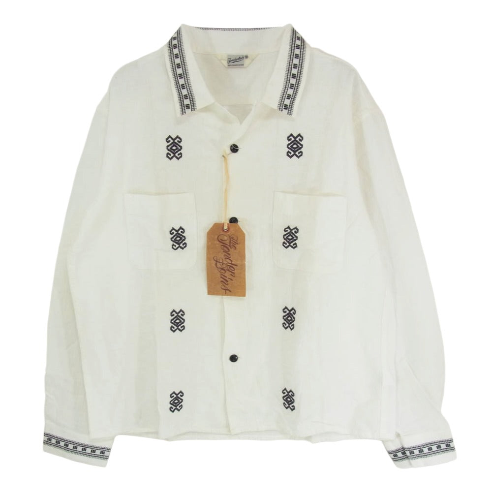 TENDERLOIN テンダーロイン T-BAJA SHT バハ 長袖 オープンカラー シャツ ホワイト系 M【中古】