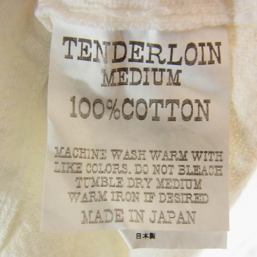 TENDERLOIN テンダーロイン T-BAJA SHT バハ 長袖 オープンカラー シャツ ホワイト系 M【中古】