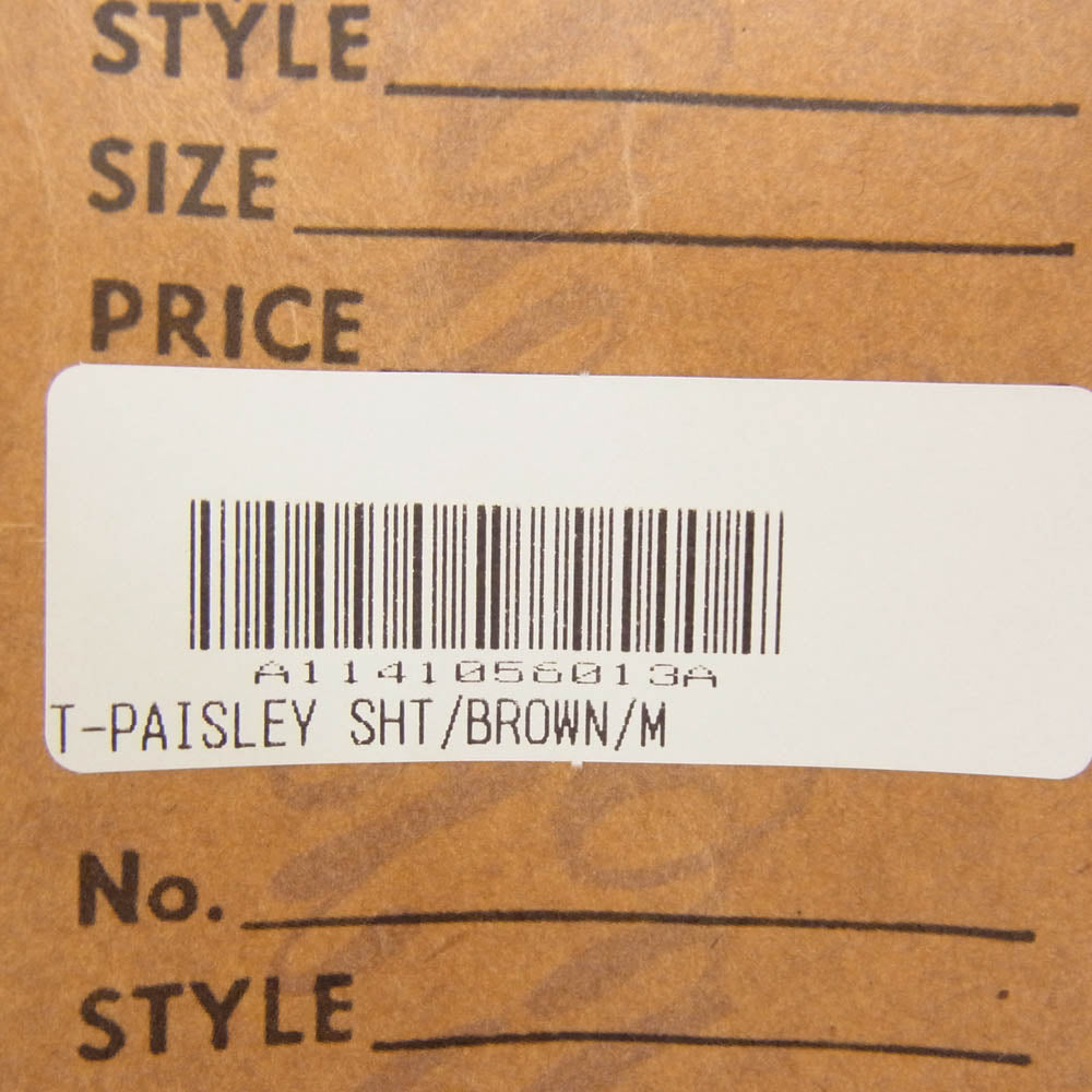 TENDERLOIN テンダーロイン T-PAISLEY SHT ペイズリー柄 半袖 オープン