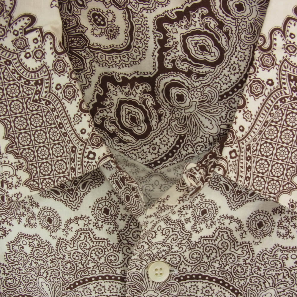 TENDERLOIN テンダーロイン T-PAISLEY SHT ペイズリー柄 半袖 オープン