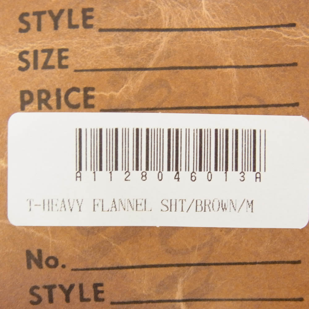 TENDERLOIN テンダーロイン T-HEAVY FLANNEL SHT チェック ヘビー フランネル 長袖シャツ ブラウン系 M【中古】