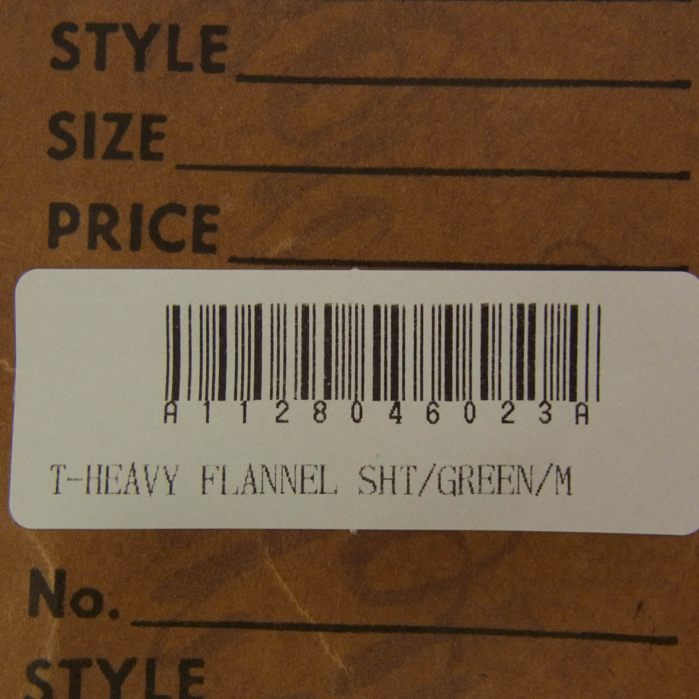 TENDERLOIN テンダーロイン T-HEAVY FLANNEL SHT チェック ヘビー フランネル 長袖シャツ グリーン系 M【中古】