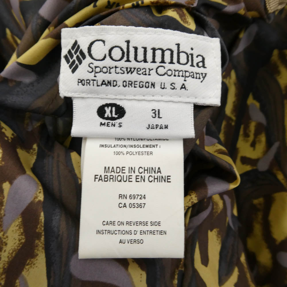 Columbia コロンビア HM4110 リバーシブル 中綿 ハンティング ジャケット ブラウン系 XL【中古】