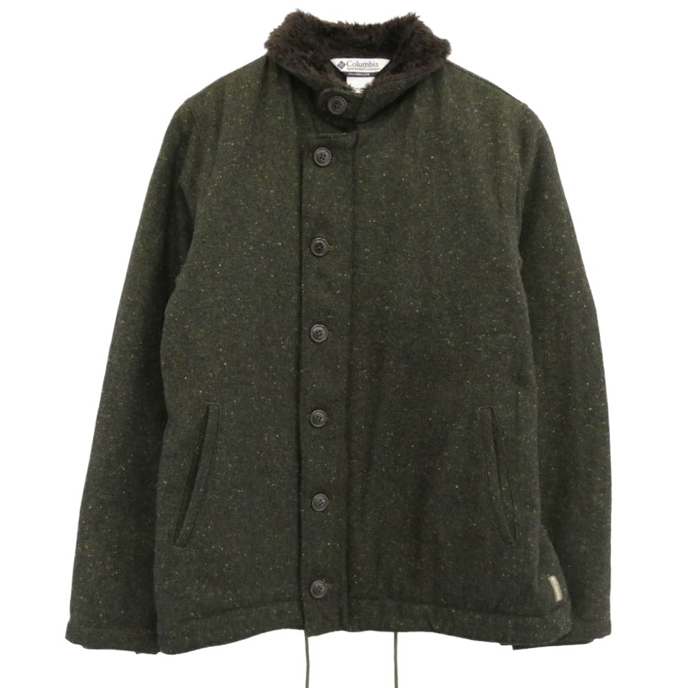 Columbia コロンビア PM5148 裏ボア ウール N-1タイプ ジャケット ブラウン系 L【中古】
