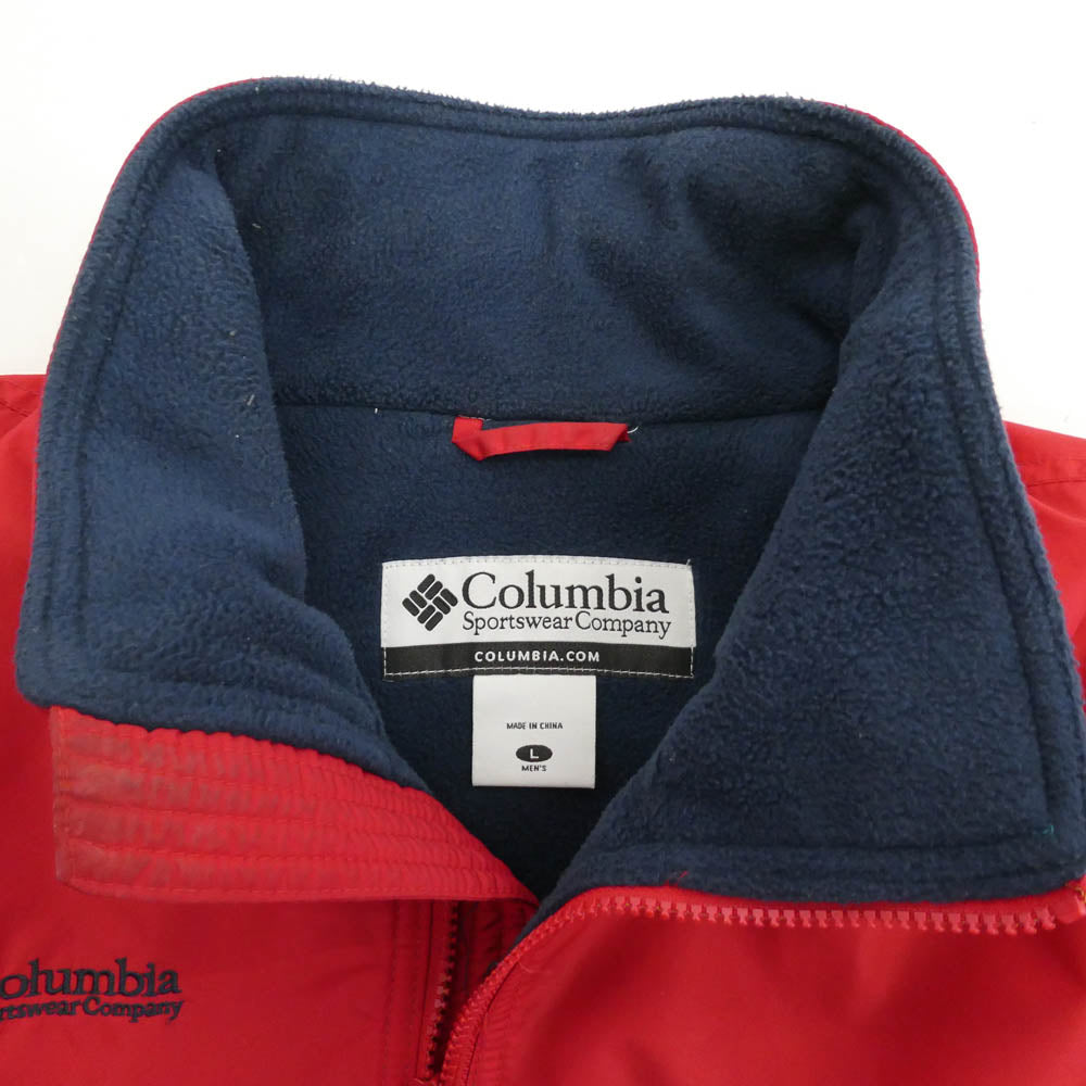 Columbia コロンビア PM3479 ナイロン フリース ジャケット レッド系 L【中古】