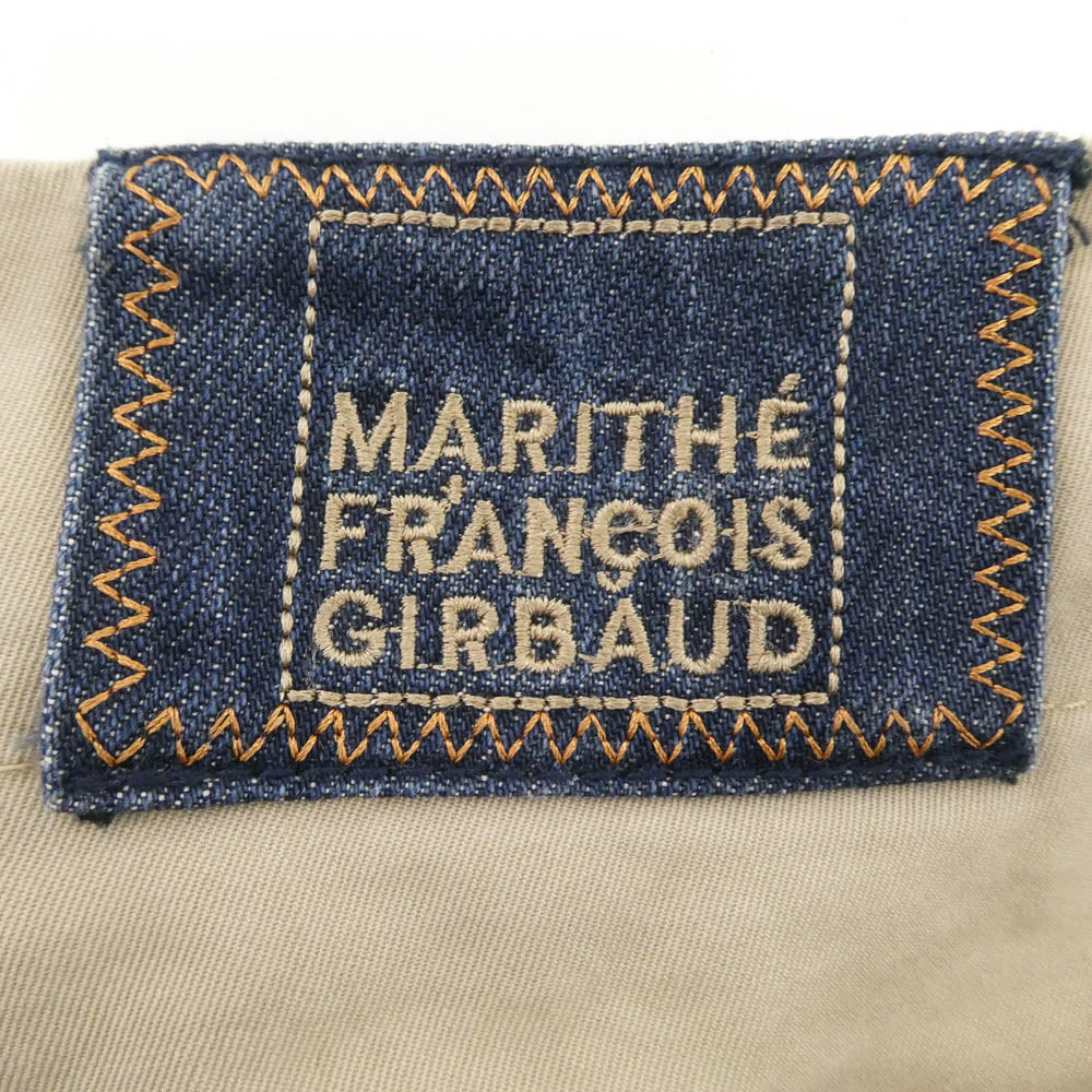 MARITHE + FRANCOIS GIRBAUD マリテフランソワジルボー GM6135 シャトル パンツ ベルクロ マジックテープ カーゴパンツ ベージュ系 34【中古】