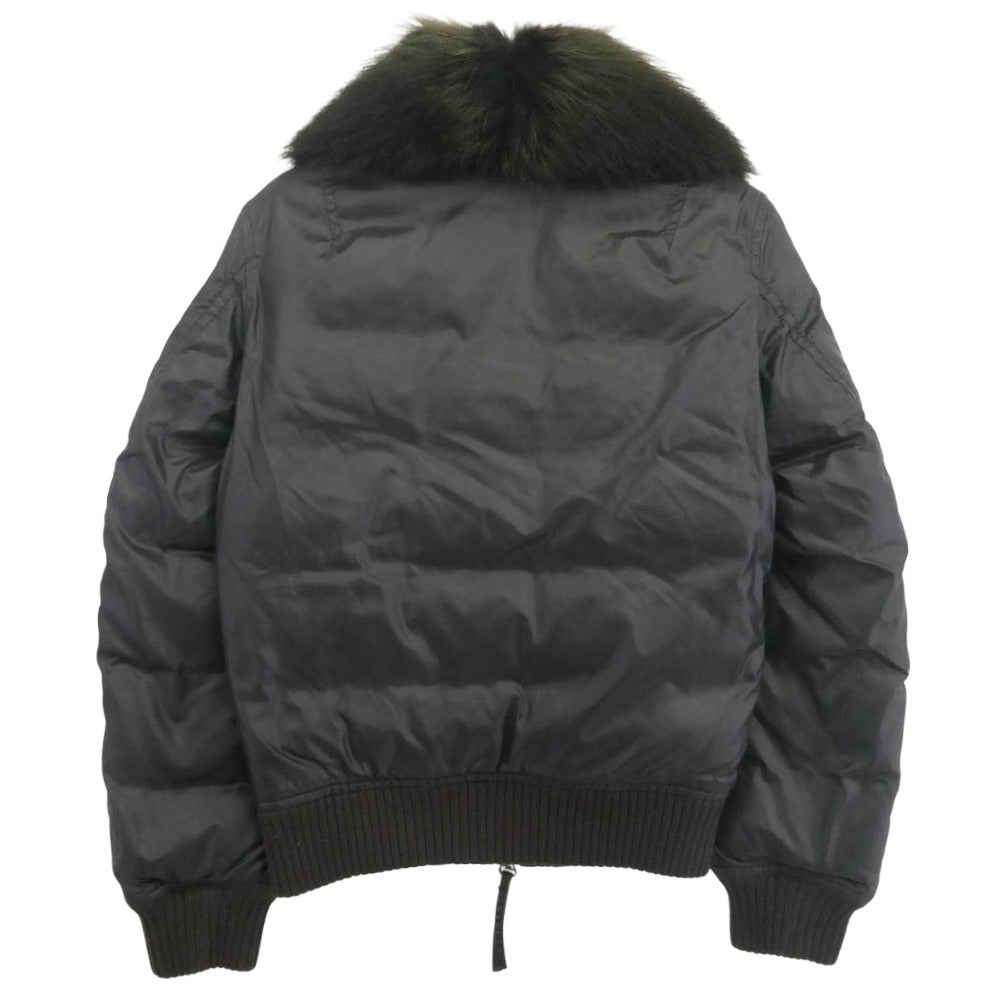 DUVETICA デュベティカ MAC-1001R 国内正規品 襟ファー着脱式 ダウン ボンバージャケット ブラック系 44【中古】