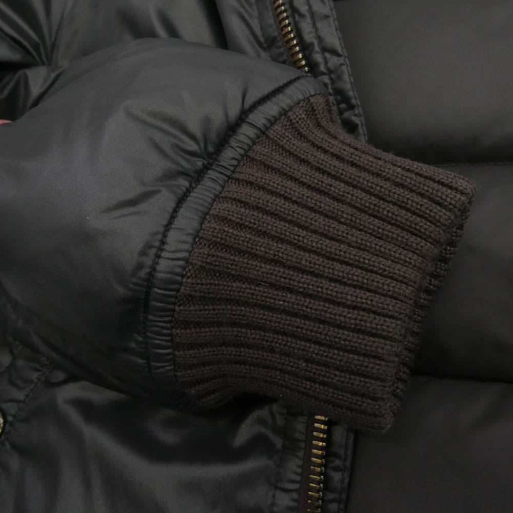 DUVETICA デュベティカ MAC-1001R 国内正規品 襟ファー着脱式 ダウン ボンバージャケット ブラック系 44【中古】