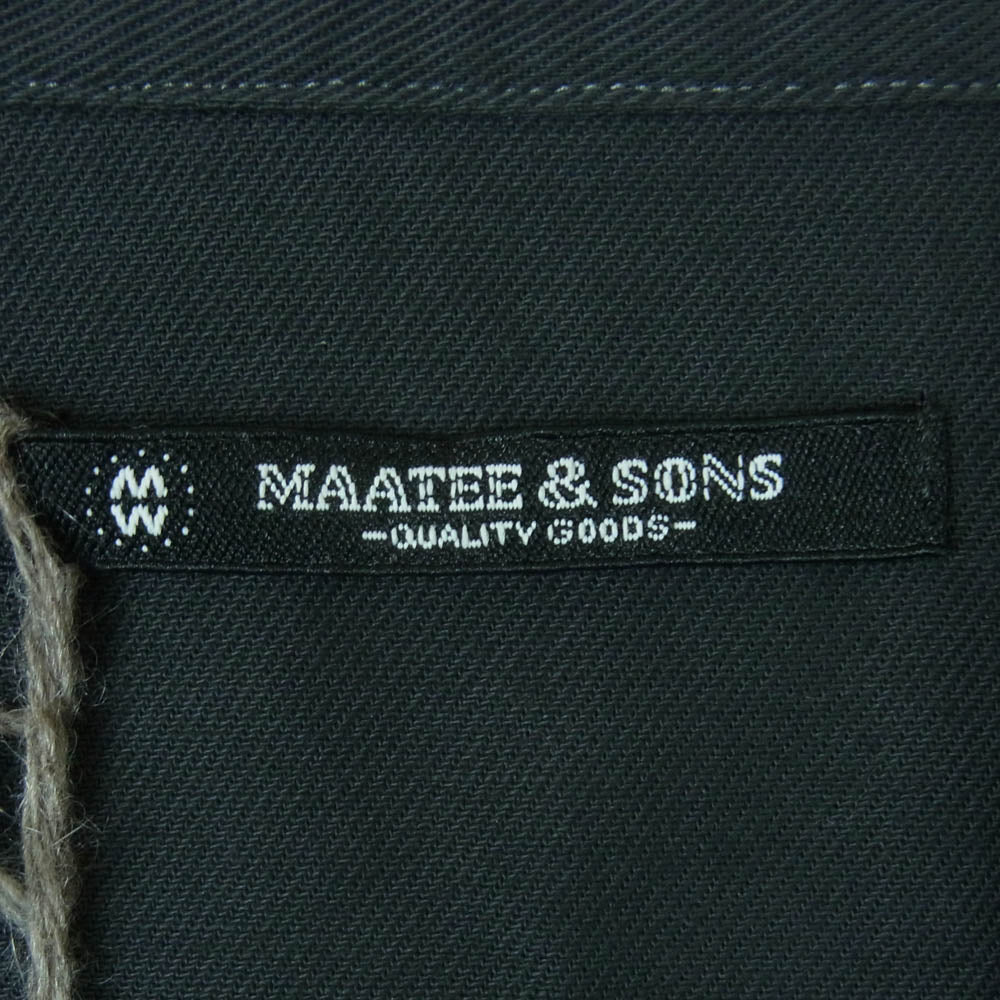 マーティーアンドサンズ 24AW MT4303-0607B WESTERN ウエスタン 長袖 シャツ チャコール系 1【極上美品】【中古】