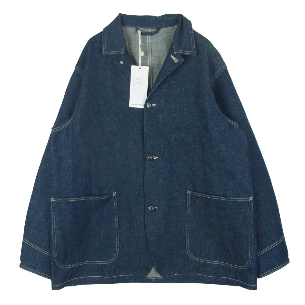 マーティアンドサンズ MT3103-0906 DENIM COVERALL JACKET デニム カバーオール ジャケット インディゴブルー系 3【極上美品】【中古】