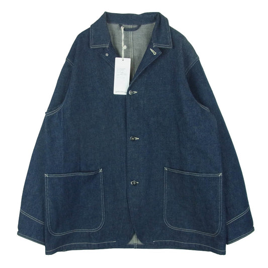マーティアンドサンズ MT3103-0906 DENIM COVERALL JACKET デニム カバーオール ジャケット インディゴブルー系 3【極上美品】【中古】