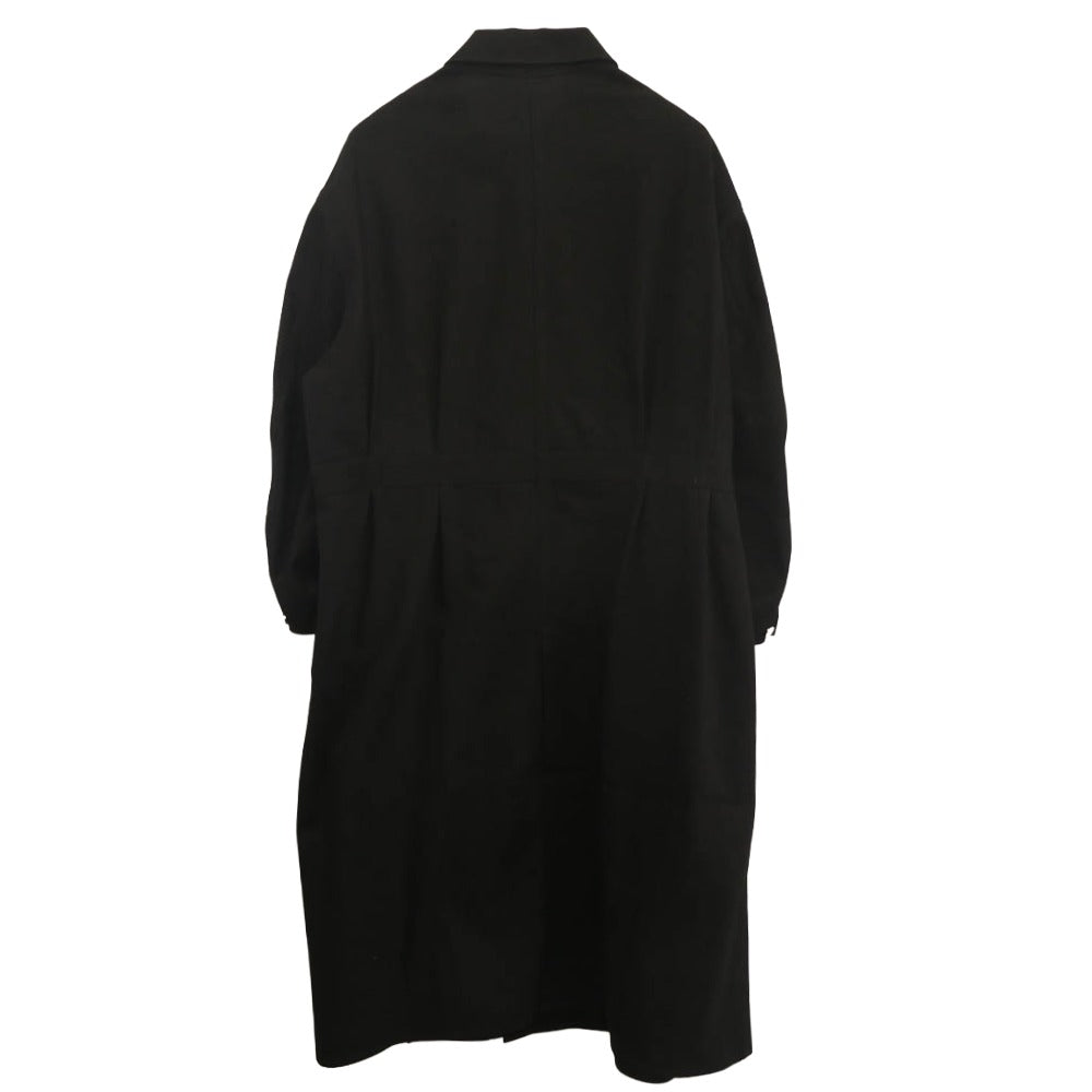 ヘリル CASHMERE DENIM WORK COAT カシミヤ デニム ワーク コート ブラック系【極上美品】【中古】