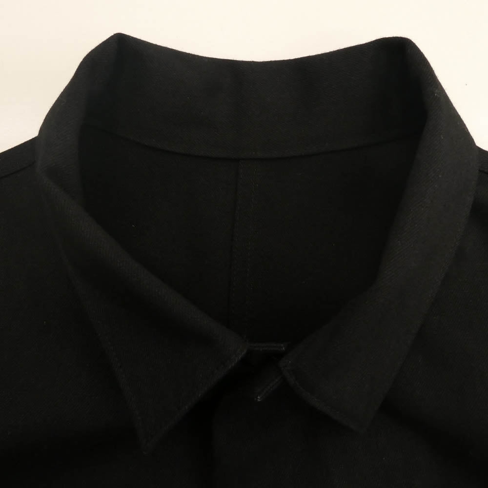 ヘリル CASHMERE DENIM WORK COAT カシミヤ デニム ワーク コート ブラック系【極上美品】【中古】