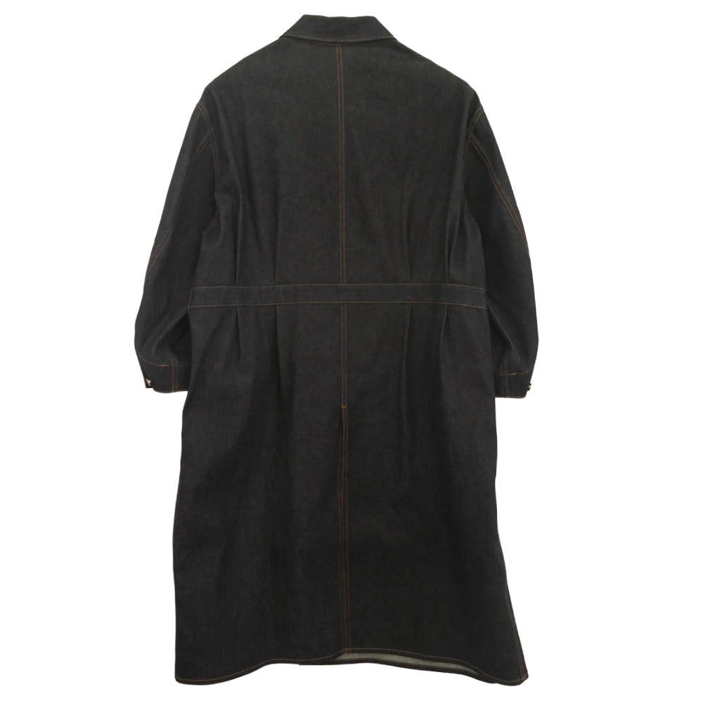 ヘリル 20-020-HL-8050-3 CASHMERE DENIM WORK COAT カシミヤ デニム ワーク コート【極上美品】【中古】