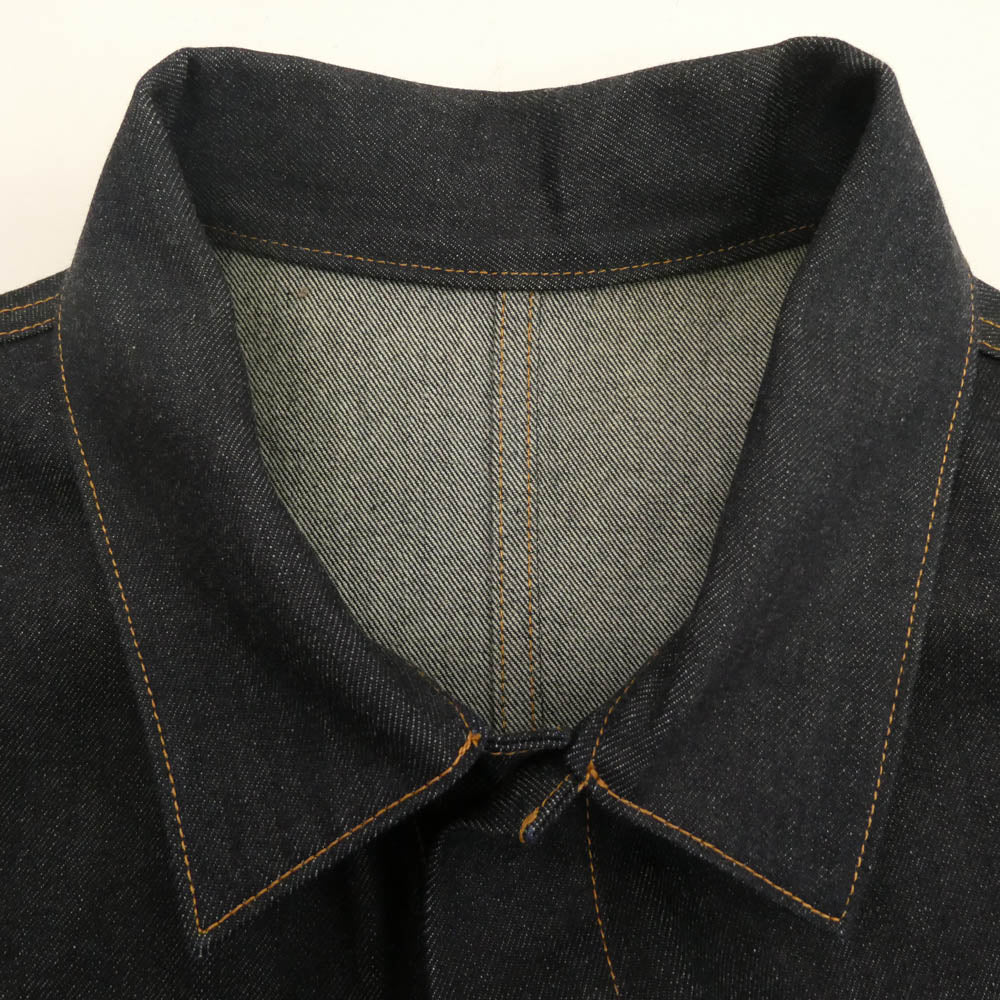 ヘリル 20-020-HL-8050-3 CASHMERE DENIM WORK COAT カシミヤ デニム