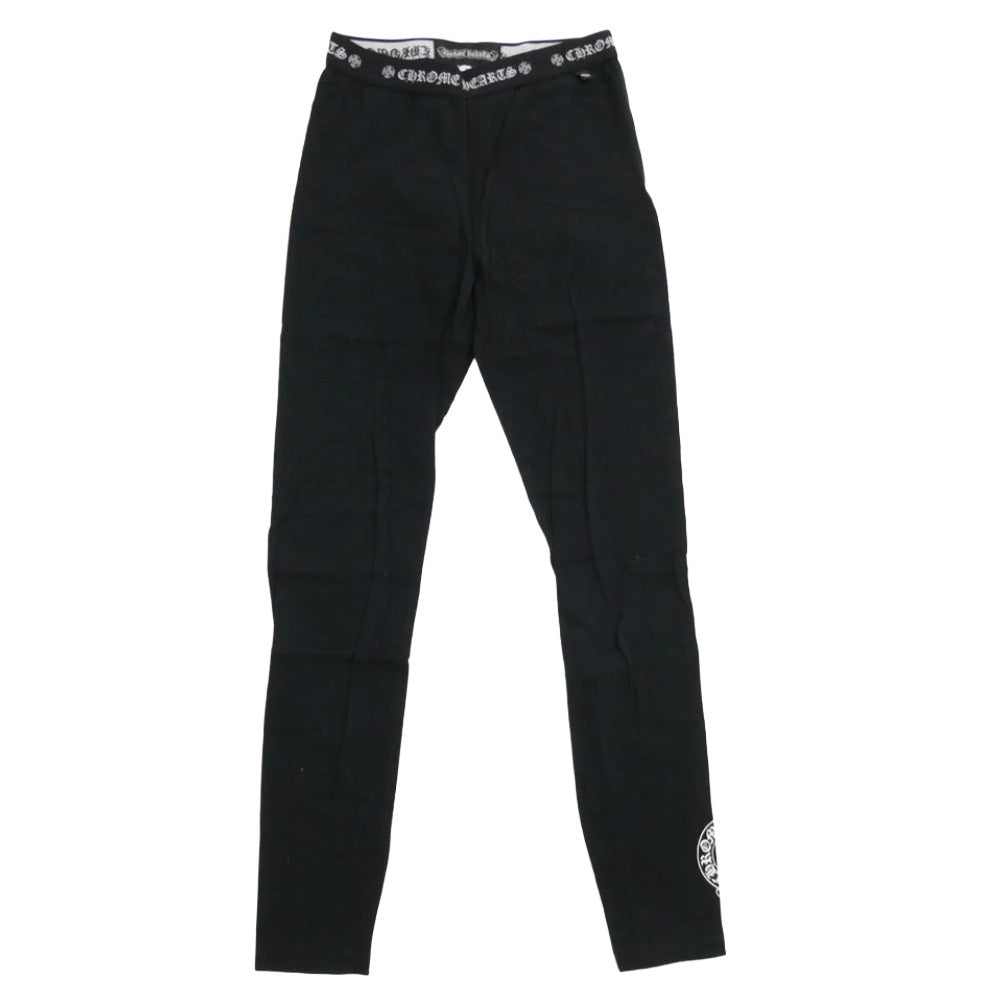 CHROME HEARTS クロムハーツ（原本無） ホースシュー プリント レギンス パンツ ブラック系 S【中古】