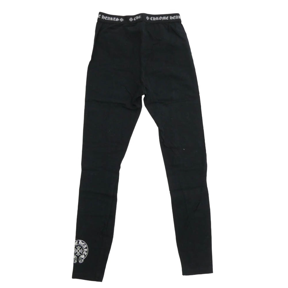 CHROME HEARTS クロムハーツ（原本無） ホースシュー プリント レギンス パンツ ブラック系 S【中古】