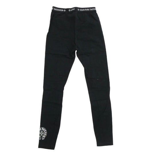 CHROME HEARTS クロムハーツ（原本無） ホースシュー プリント レギンス パンツ ブラック系 S【中古】