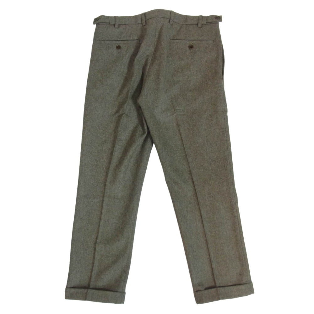 VISVIM ビズビム VS0001449 HIGH WATER SLACKS WOOL PANTS ウール スラックス パンツ モスグリーン系 M【中古】