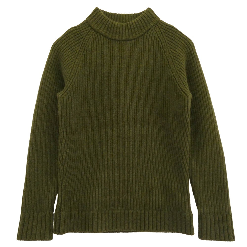 VISVIM ビズビム VS0001547 カシミア混 ハイネック ニット セーター モスグリーン系 L【中古】