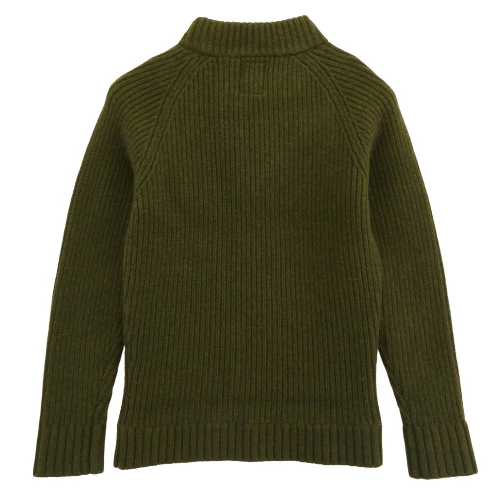 VISVIM ビズビム VS0001547 カシミア混 ハイネック ニット セーター モスグリーン系 L【中古】