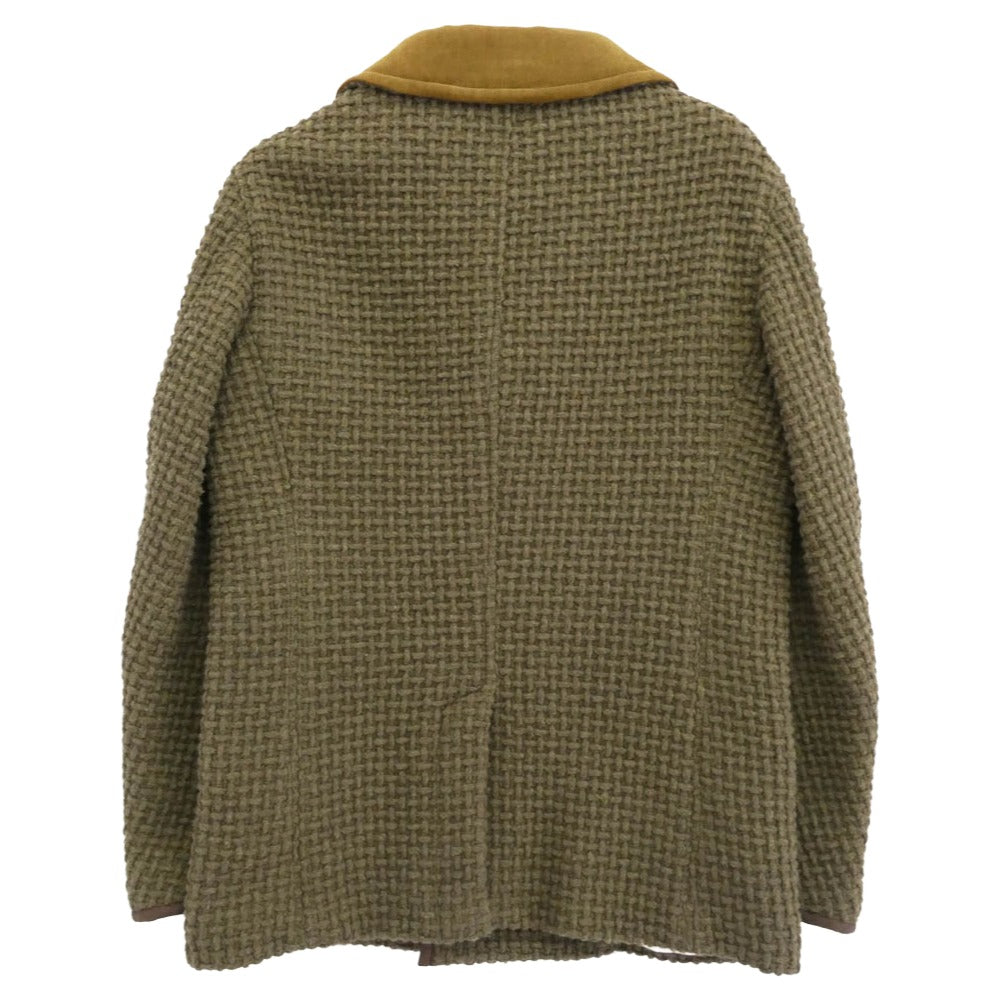 VISVIM ビズビム VS0001972 LIEUTENANT MATOI JKT PEA COAT Ｐコート 襟コーデュロイ リューテナント マトイ ジャケット ピーコート カーキ系 2【中古】