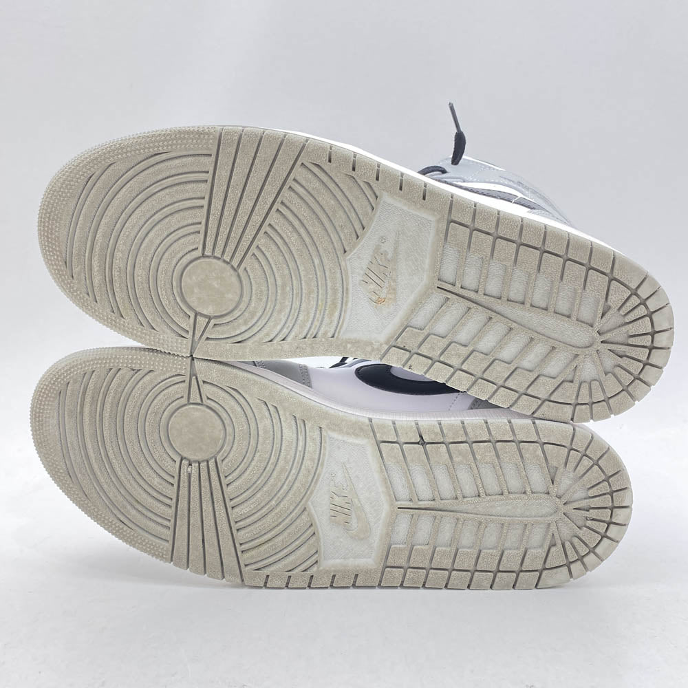 NIKE ナイキ 554724-092 Air Jordan 1 Mid Light Smoke Grey エアジョーダン1 ミッド ライトスモークグレー ハイカット スニーカー グレー系 ホワイト系 29.5cm【中古】
