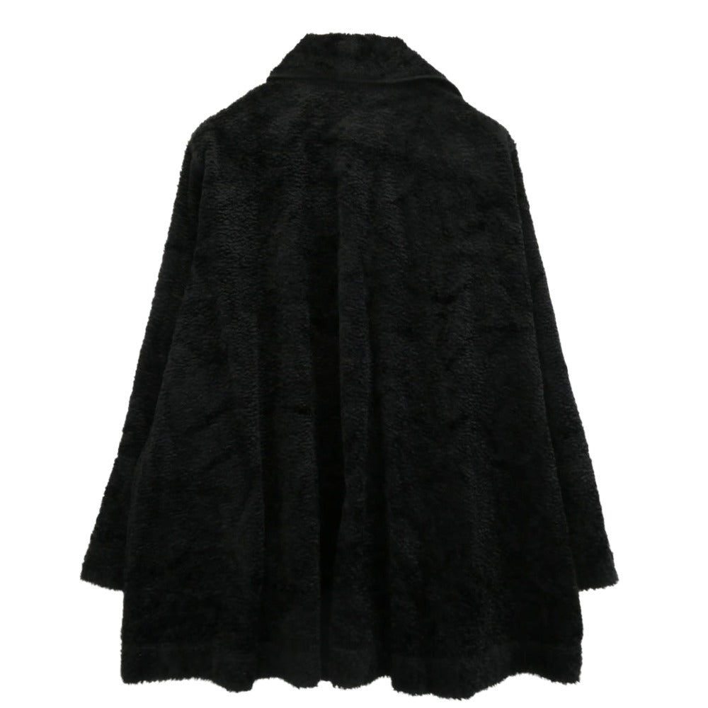 FENDI フェンディ ボタンレス フリース ガウン ジャケット ブラック系【中古】