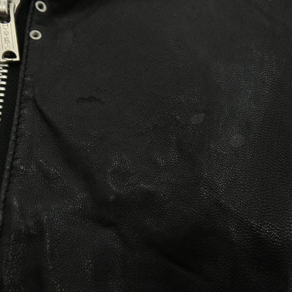 HYSTERIC GLAMOUR ヒステリックグラマー 0113LB02 ラムレザー スタッズ ダブル ライダース ジャケット ブラック系 free【中古】