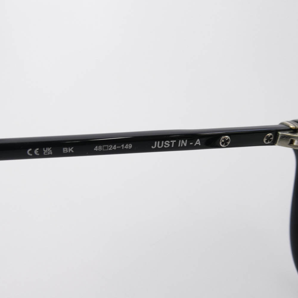 CHROME HEARTS クロムハーツ（原本無） レシート付属 JUST IN-A 眼鏡 メガネ アイウェアケース付属 フレーム：ブラック系　レンズ：クリア系 48□24-149【中古】