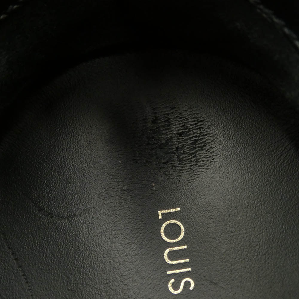 LOUIS VUITTON ルイ・ヴィトン 1A8UZL モノグラム ランアウェイ ライン ローカット スニーカー ダークグレー系 ホワイト系 6.5【中古】