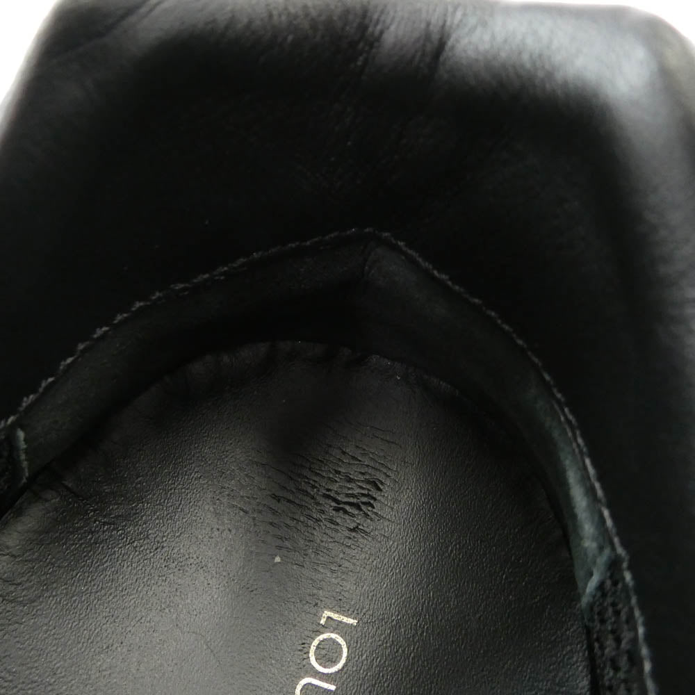 LOUIS VUITTON ルイ・ヴィトン 1A8UZL モノグラム ランアウェイ ライン ローカット スニーカー ダークグレー系 ホワイト系 6.5【中古】