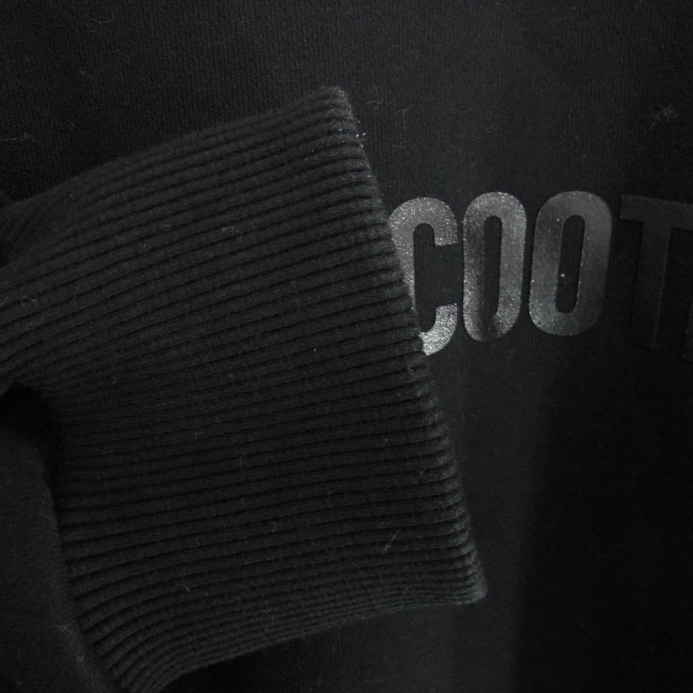 COOTIE クーティー 25AW CTE-25A320 Chubby Sweat Crew オーバーサイズシルエット T/Cバルキー糸 クルーネック ラバーロゴ スウェット ブラック系 M【中古】