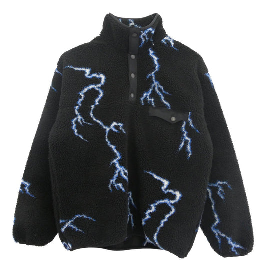 CHALLENGER チャレンジャー 25AW CLG-JK 025-013 THUNDERBOLT BOA JACKET サンダーボルト ボア ジャケット スナップ フリース ジャケット ブラック系 S【中古】