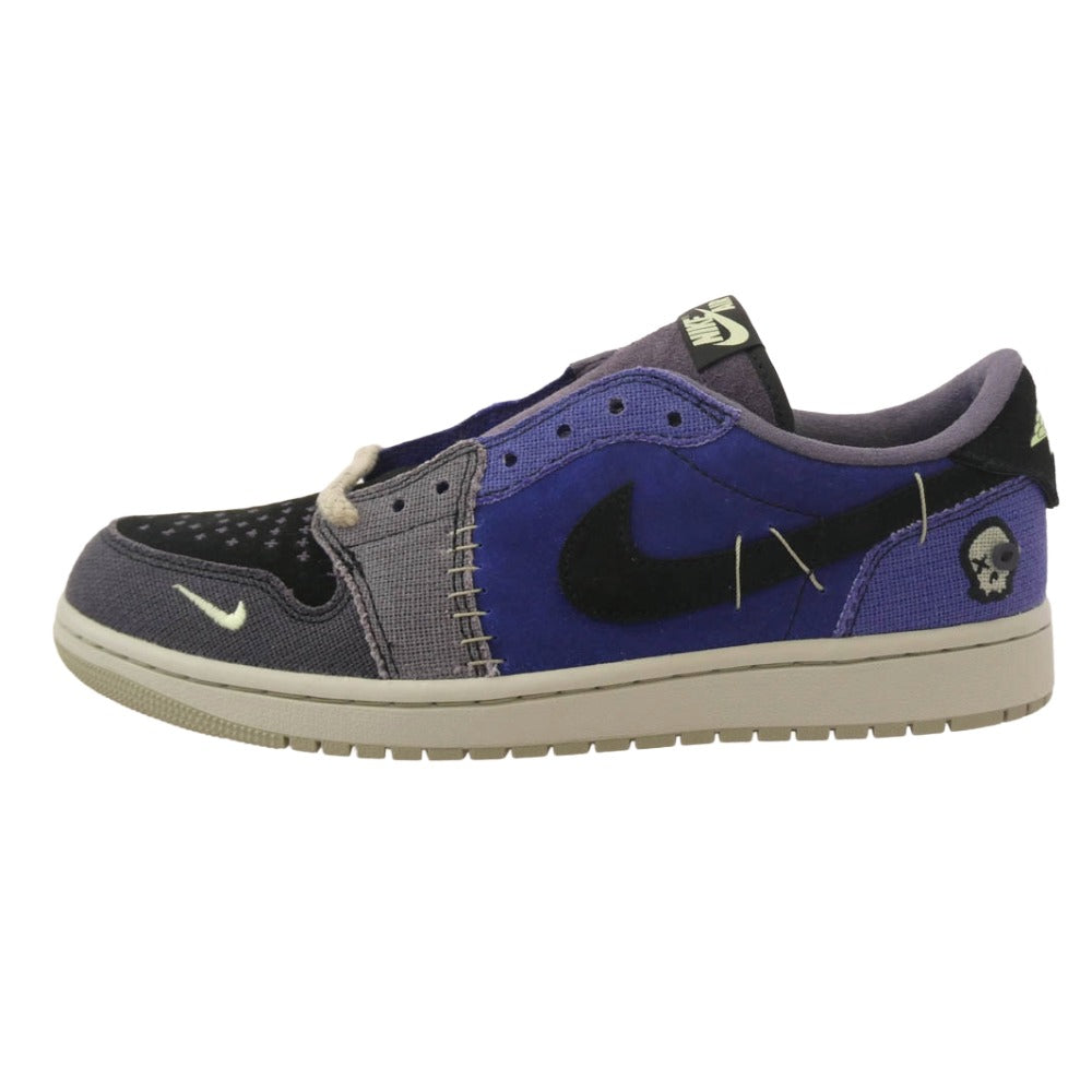 NIKE AIR JORDAN ナイキ ジョーダン × Zion Williamson ザイオン・ウィリアムソン Air Jordan 1 Low OG Voodoo Alternate AJ1 エアジョーダン ロー ブードゥーオルタネート ローカット スニーカー パープル系 28cm【新古品】【未使用】【中古】