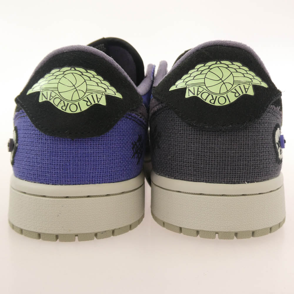 NIKE AIR JORDAN ナイキ ジョーダン × Zion Williamson ザイオン・ウィリアムソン Air Jordan 1 Low OG Voodoo Alternate AJ1 エアジョーダン ロー ブードゥーオルタネート ローカット スニーカー パープル系 28cm【新古品】【未使用】【中古】