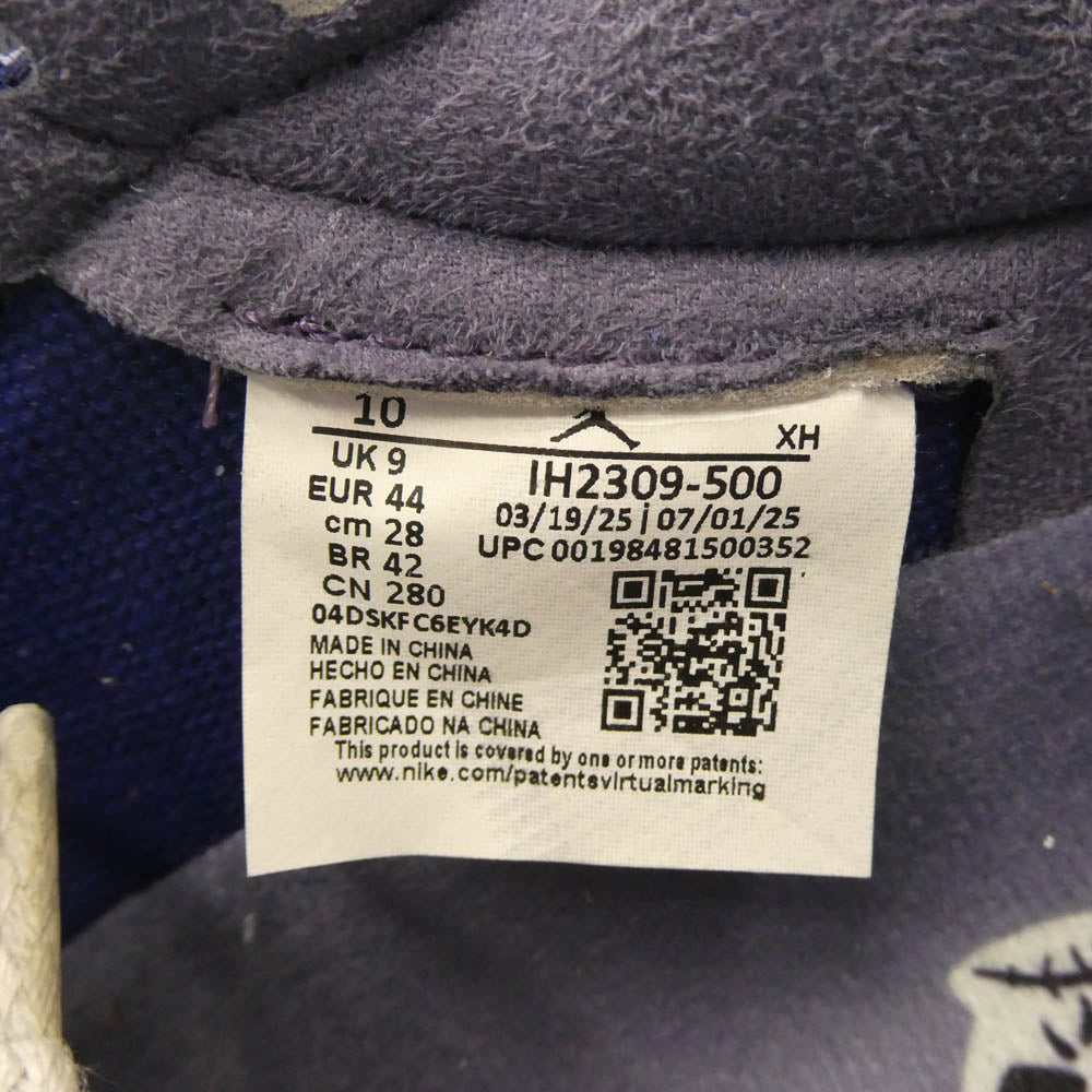 NIKE AIR JORDAN ナイキ ジョーダン × Zion Williamson ザイオン・ウィリアムソン Air Jordan 1 Low OG Voodoo Alternate AJ1 エアジョーダン ロー ブードゥーオルタネート ローカット スニーカー パープル系 28cm【新古品】【未使用】【中古】