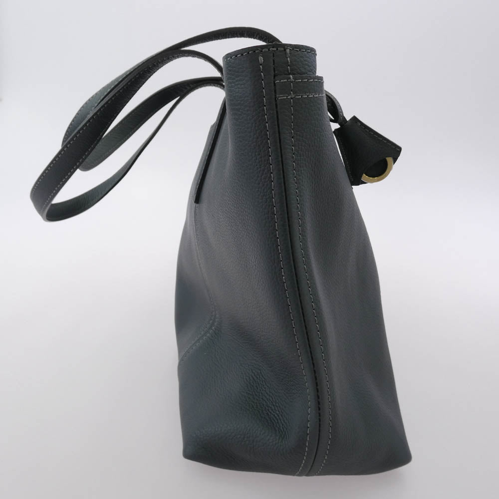 aniary アニアリ 07-02011 Shrink Leather シュリンク レザー トートバッグ グレイ グレー系【中古】