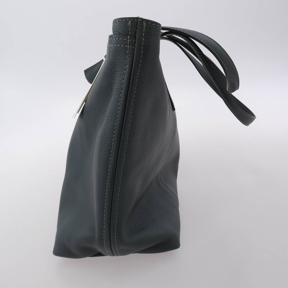 aniary アニアリ 07-02011 Shrink Leather シュリンク レザー トートバッグ グレイ グレー系【中古】