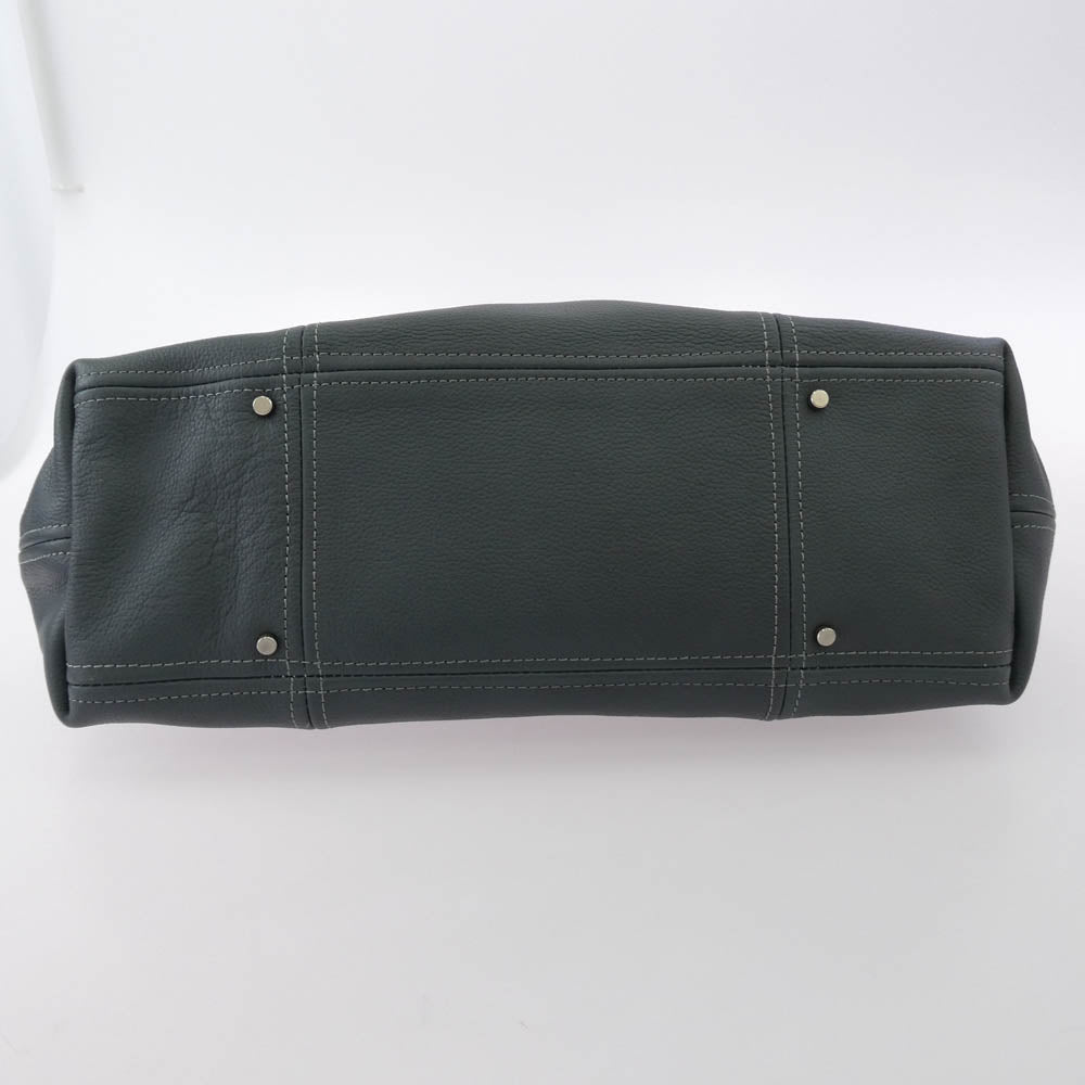 aniary アニアリ 07-02011 Shrink Leather シュリンク レザー トートバッグ グレイ グレー系【中古】