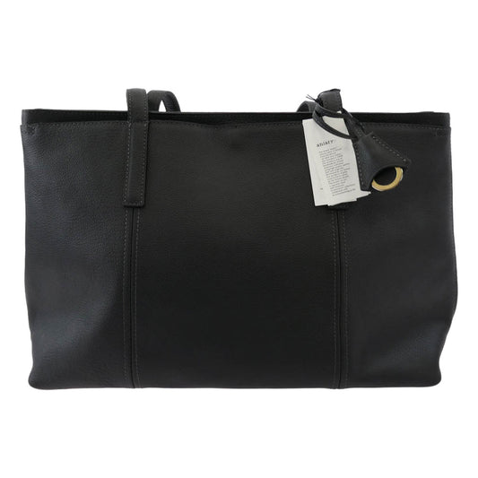 aniary アニアリ 07-02011 Shrink Leather シュリンク レザー トートバッグ チャコールグレイ チャコール系【極上美品】【中古】