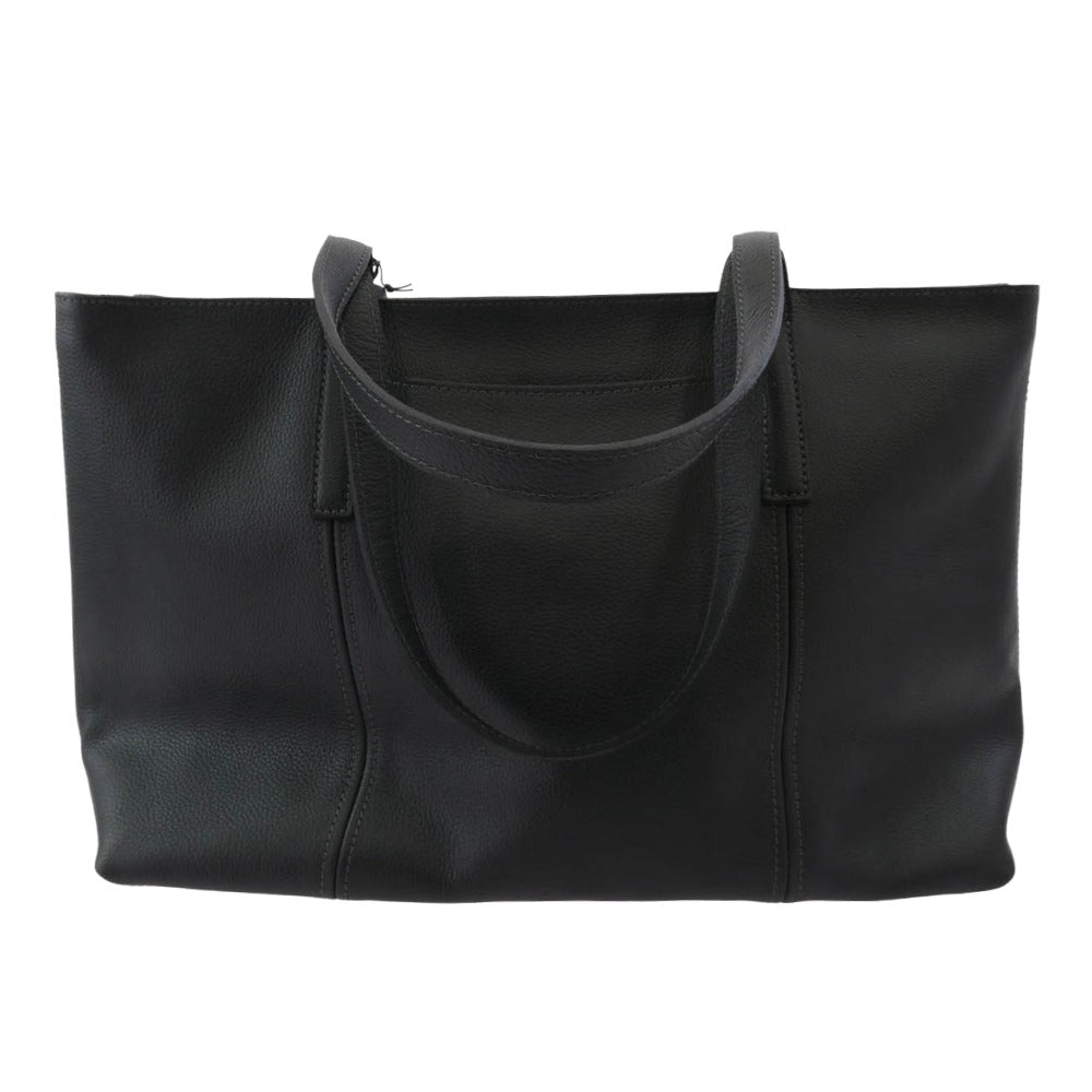 aniary アニアリ 07-02011 Shrink Leather シュリンク レザー トートバッグ チャコールグレイ チャコール系【極上美品】【中古】