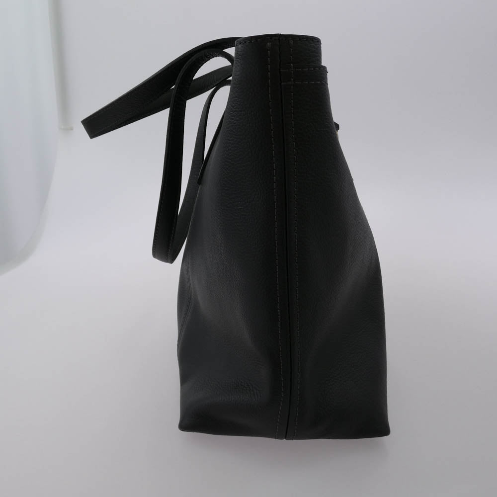 aniary アニアリ 07-02011 Shrink Leather シュリンク レザー トートバッグ チャコールグレイ チャコール系【極上美品】【中古】
