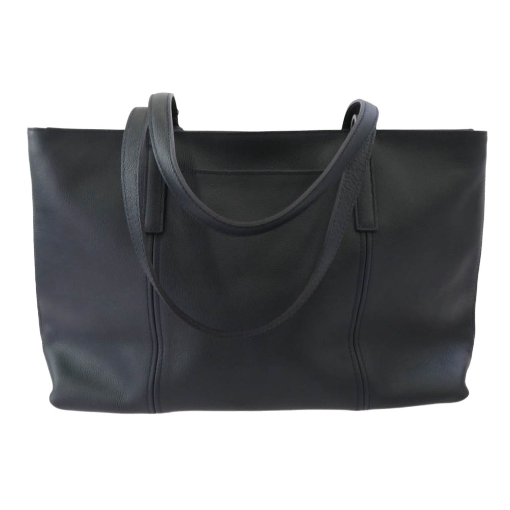 aniary アニアリ 07-02011 Shrink Leather シュリンク レザー トートバッグ ネイビー ネイビー系【極上美品】【中古】